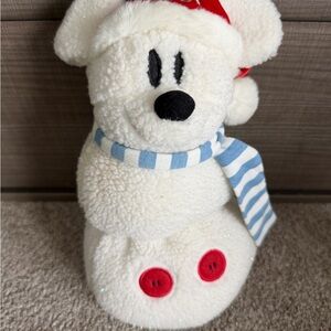 2001 y2k Mickey snowman plush